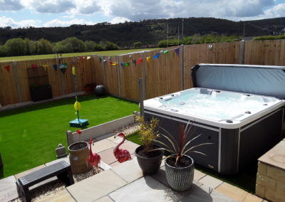 Opal Spas. Hydro-Sport. White Pearl + Grey