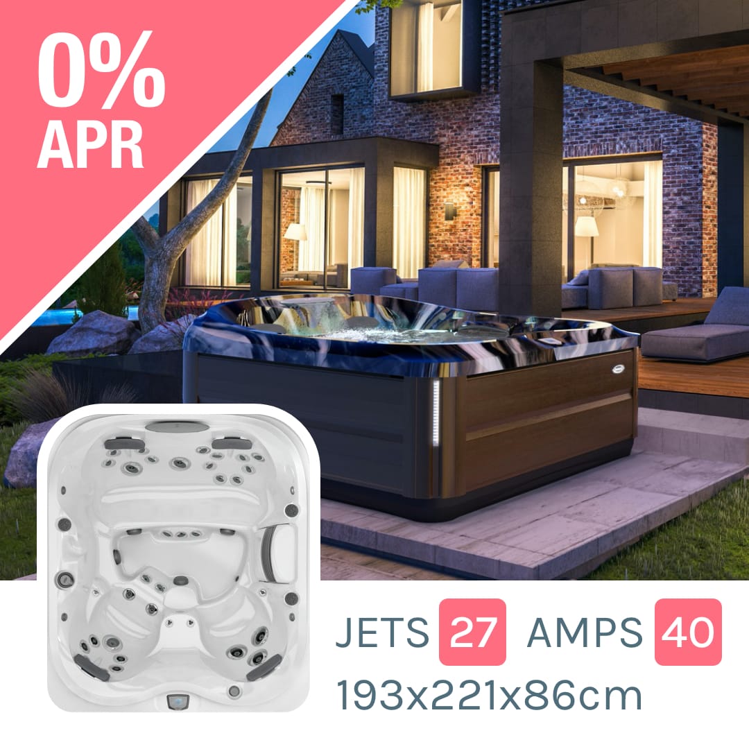 Jacuzzi®J495™ Hot Tub Oyster Pools & Hot Tubs Wales