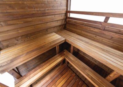 Inside. HEKLA Cube Sauna