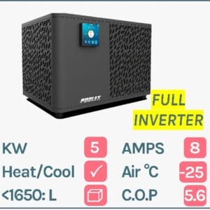 <b>Poolex<sup>™</sup></b><br /></sup><br /><i>ICE-Spa 5kW </i><br />Heat Pump</sup><p style="color:limegreen;"><br><b> IN STOCK</b></p>